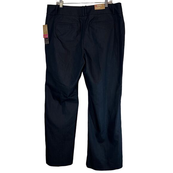 Mossimo Career Pants Sz 18 Blue Mid Waist Curvy Hip and Thighs Straight Leg NWT - Picture 2 of 9